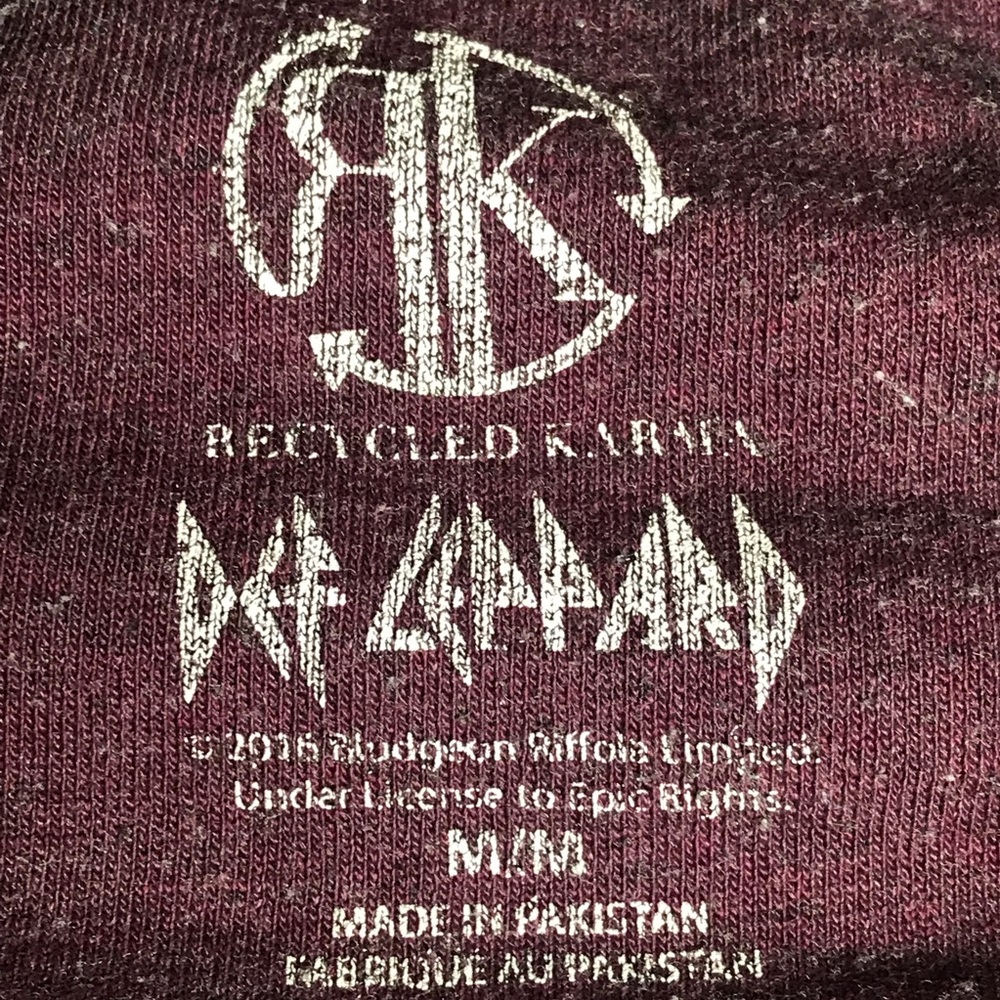 Recycled Karma Purple Def Leppard Sweatshirt - Picture 6 of 6